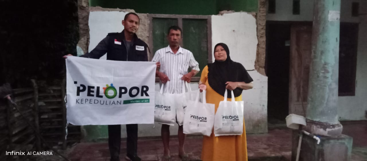 Pelopor Kepedulian Bagikan Bantuan Untuk Korban Gempa Banten