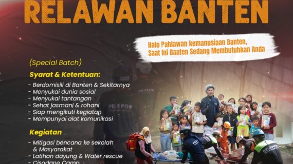 Open Recruitment, Relawan Center Indonesia Cabang Banten