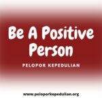Be a positif person