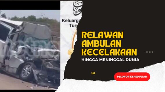 relawan ambulance alami kecelakaan